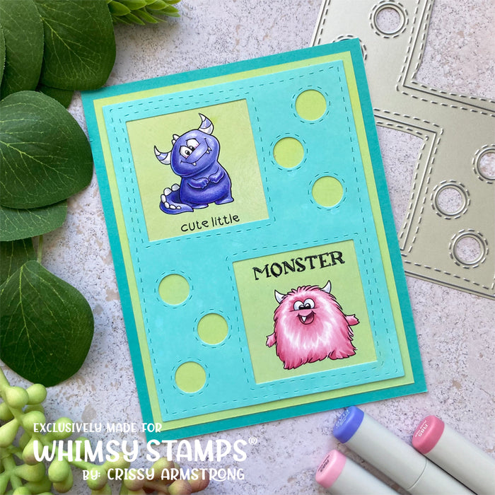 *NEW Monster Cuties Clear Stamps - Whimsy Stamps