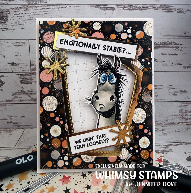 Emotionally Stable Clear Stamps - Whimsy Stamps