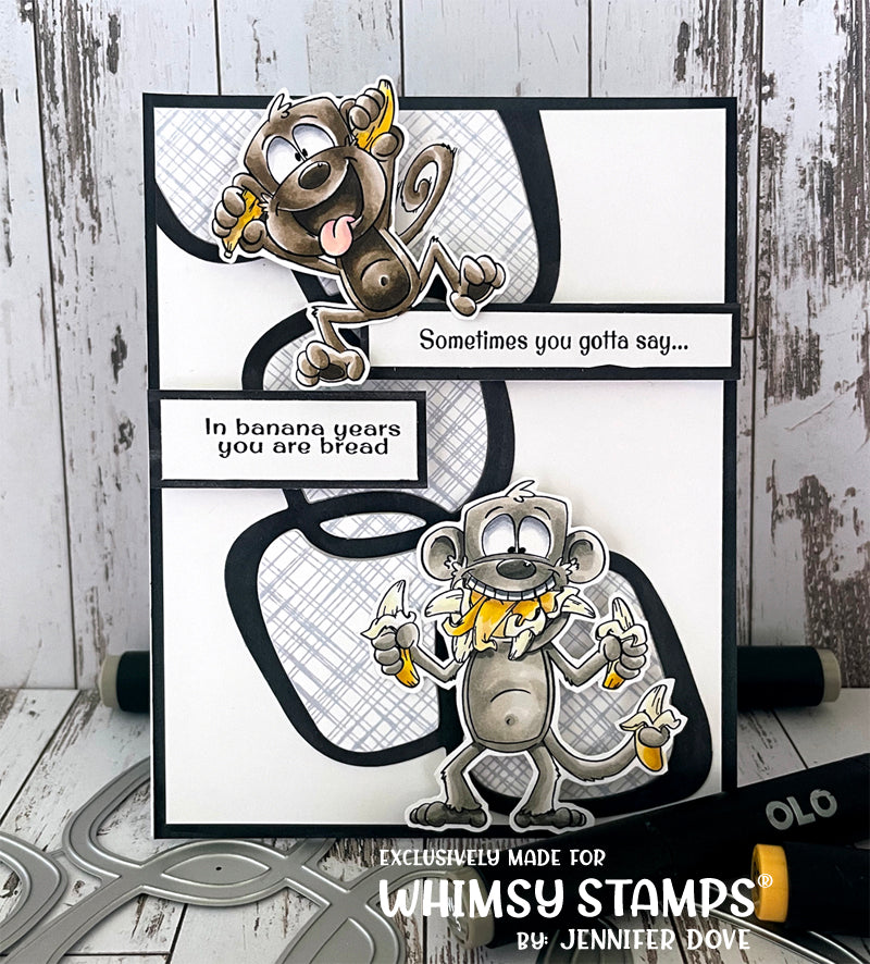 Messy Mesh Background Rubber Cling Stamp - Whimsy Stamps