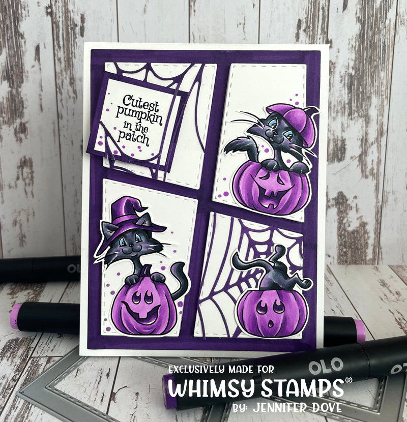 **NEW Cat-O-Lanterns Clear Stamps - Whimsy Stamps