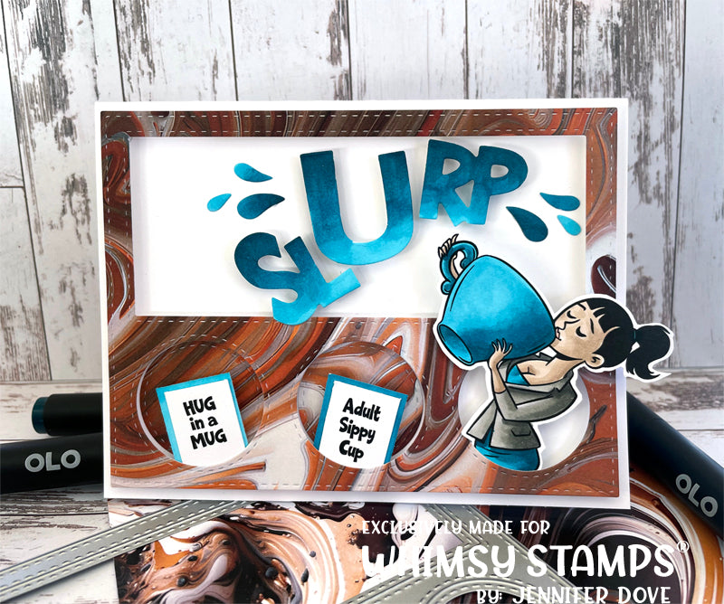 Slurp! Word Die Set - Whimsy Stamps