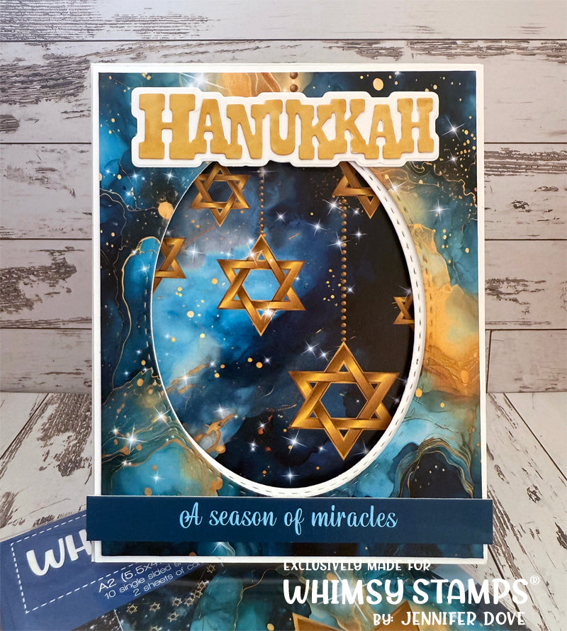 *NEW Happy Hanukkah Die Set - Whimsy Stamps