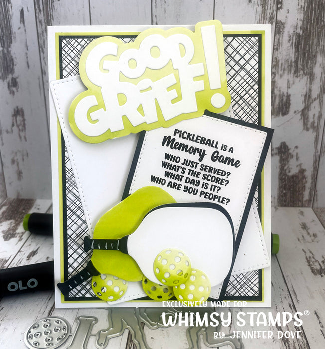 Messy Mesh Background Rubber Cling Stamp - Whimsy Stamps