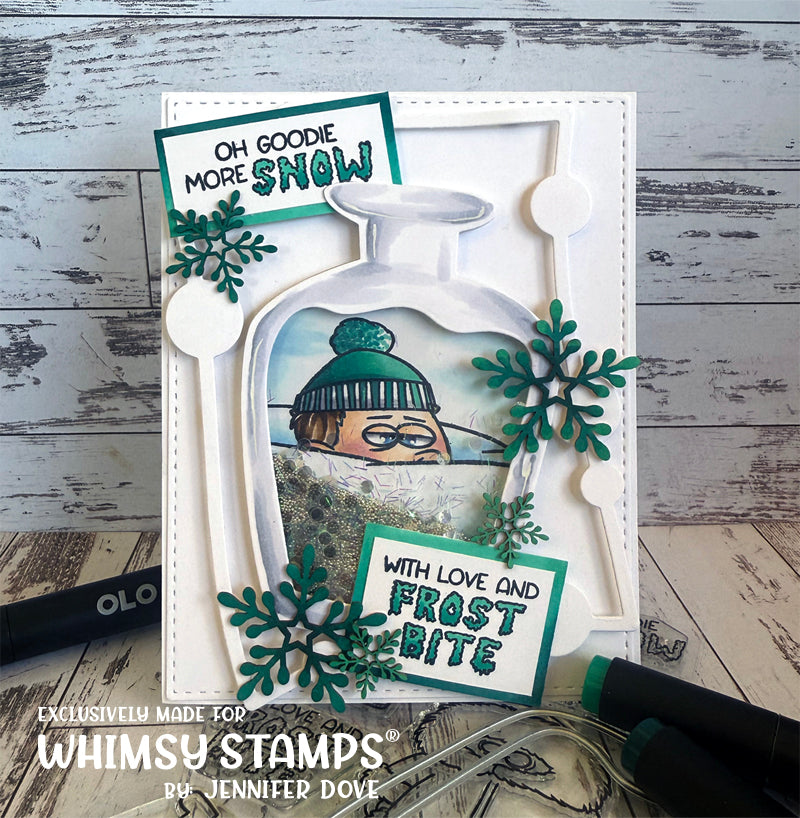 Elegant Snowflakes and Border Die