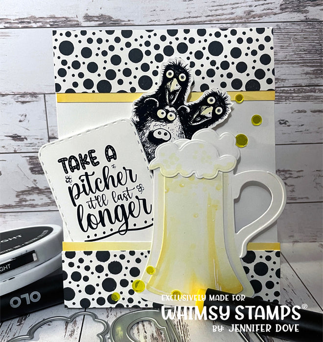 **NEW Got Beer Clear Stamps - Whimsy Stamps