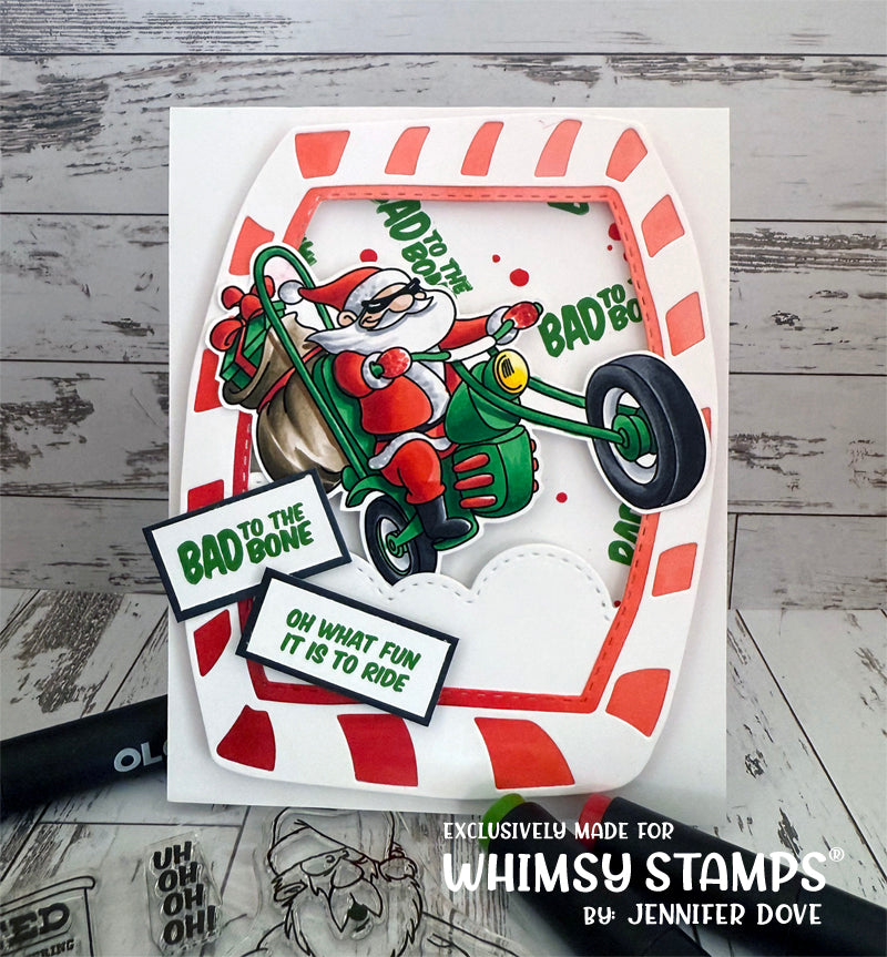 Bad Santa Clear Stamps - Whimsy Stamps