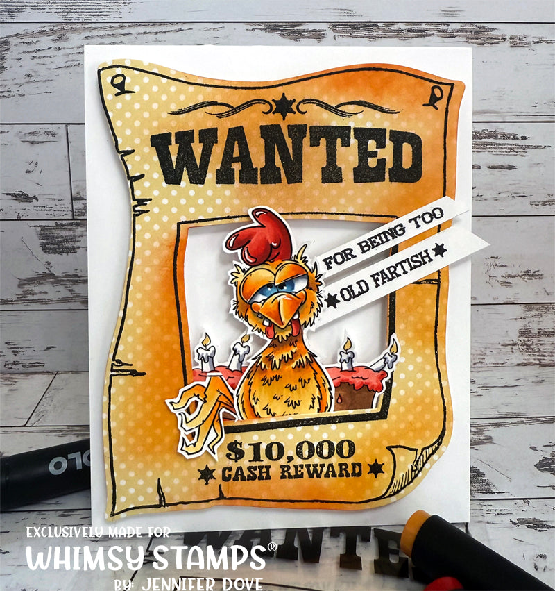 Wanted Poster Clear Stamps - Whimsy Stamps