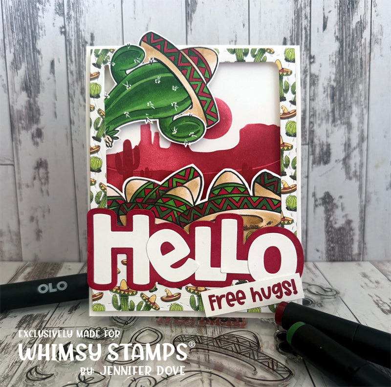 Cactus Cuties Clear Stamps - Whimsy Stamps
