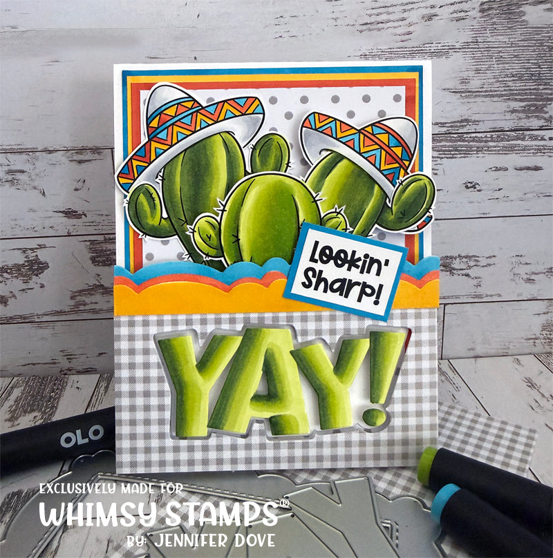 Cactus Cuties Clear Stamps - Whimsy Stamps