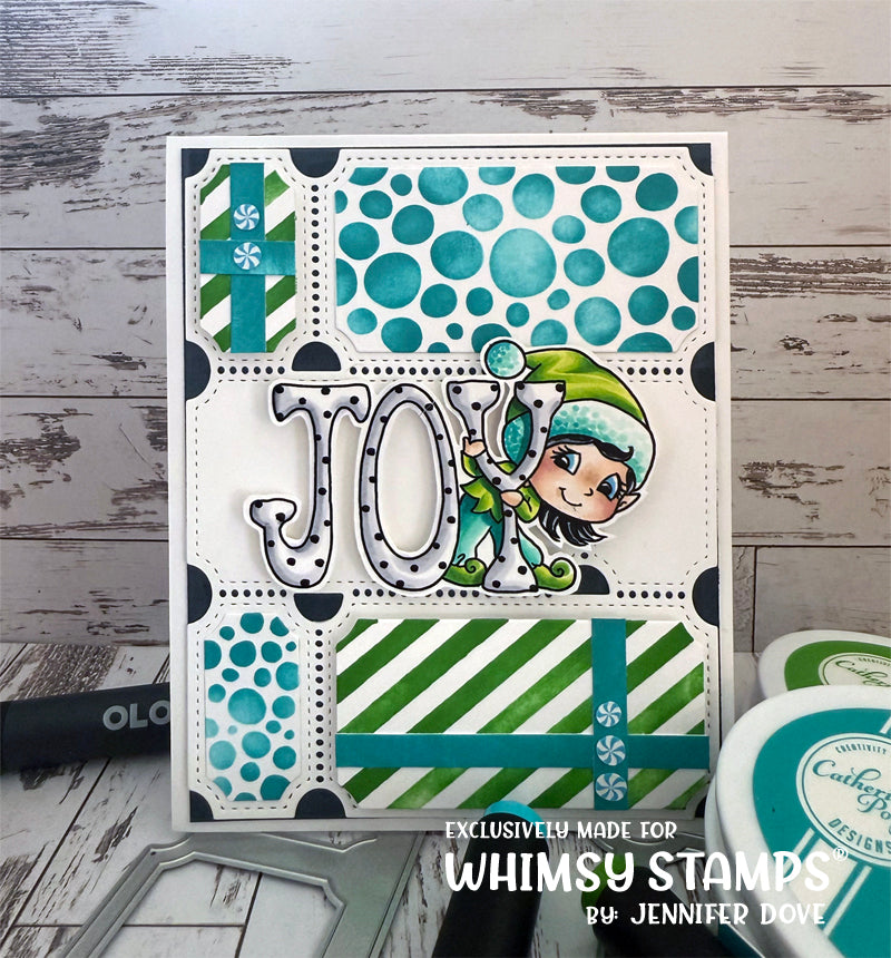 *NEW Christmas Greetings Fairies Clear Stamps - Whimsy Stamps