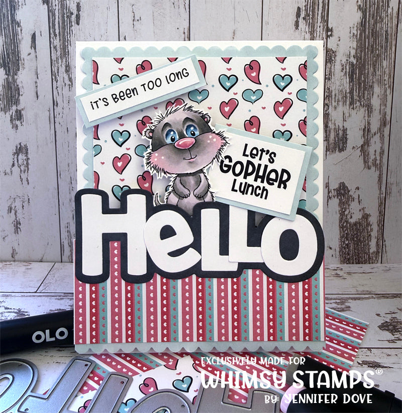 Gopher It! Clear Stamps - Whimsy Stamps