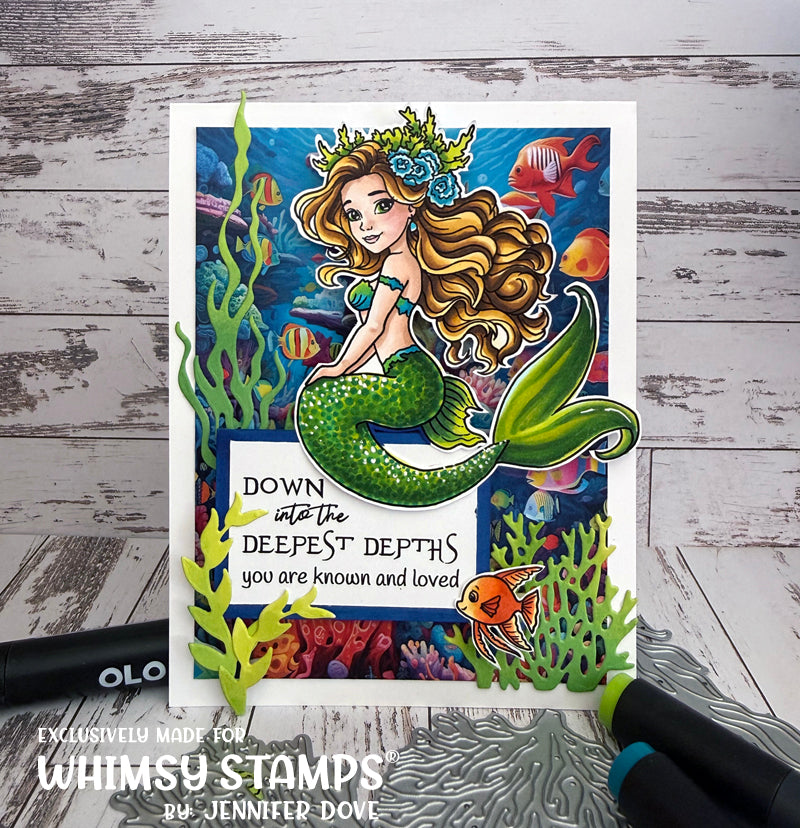 Mermaid Meditations Clear Stamps - Whimsy Stamps