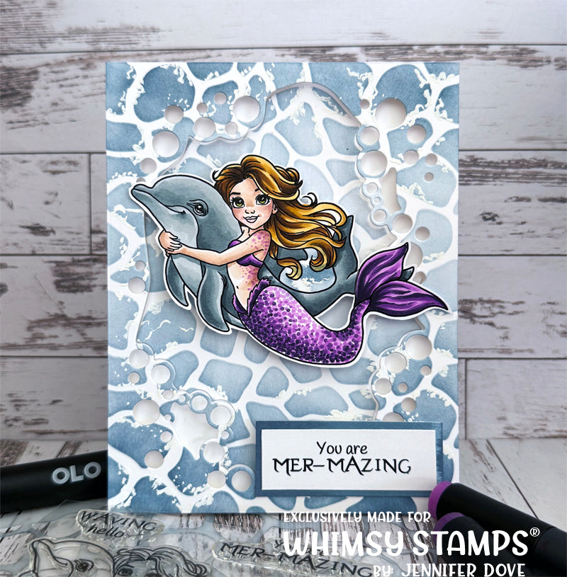 Mermaid Whispers Clear Stamps - Whimsy Stamps