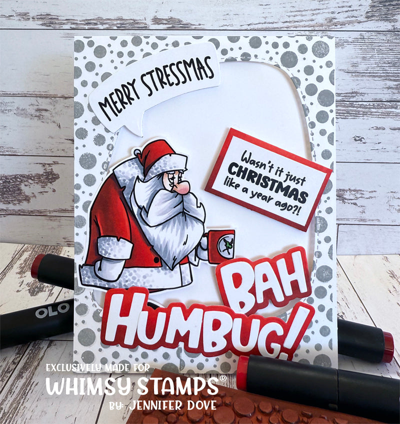 *NEW Merry Stressmas Clear Stamps - Whimsy Stamps