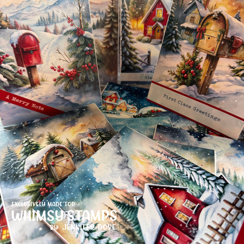 *NEW Quick Card Fronts - Merry Notes - Whimsy Stamps