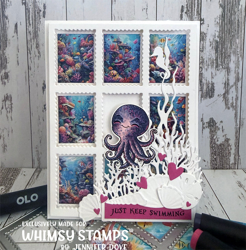 Ocean Friends Clear Stamps - Whimsy Stamps