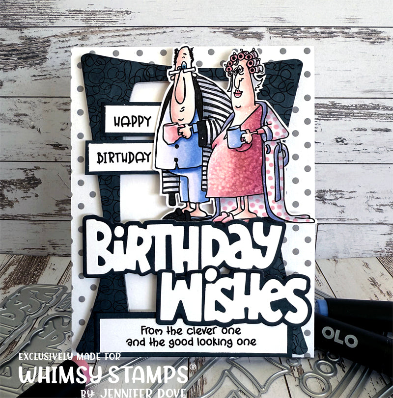 Birthday Wishes Word and Shadow Die Set