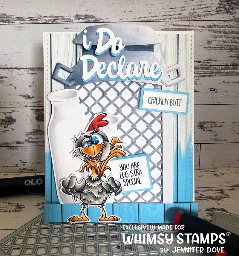 Rowdy Rooster Clear Stamps - Whimsy Stamps