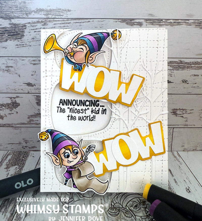 Tweed Cover Plate Die - Whimsy Stamps