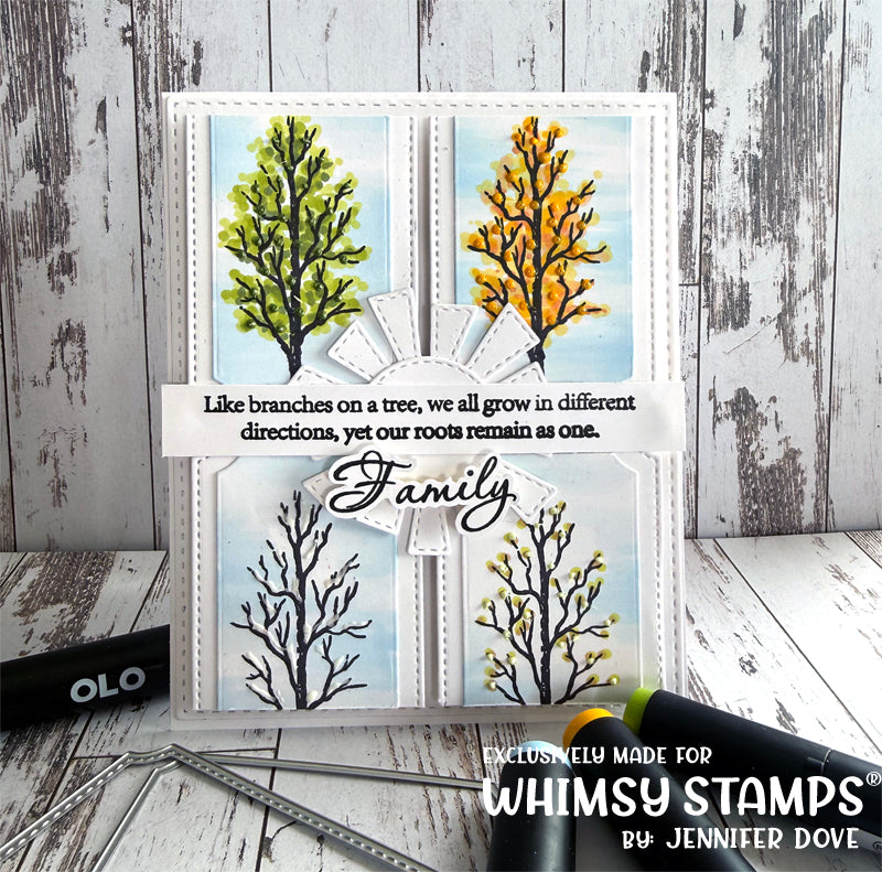 Seasonal Trees Clear Stamps - Whimsy Stamps