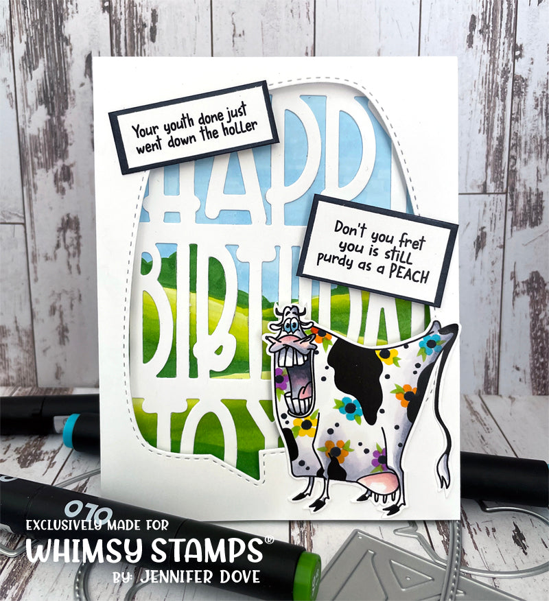 Comic Speech Bubbles 2 Die Set - Whimsy Stamps