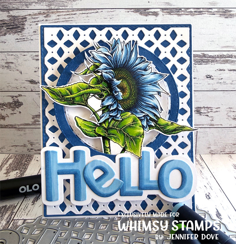 Lattice A2 Die - Whimsy Stamps
