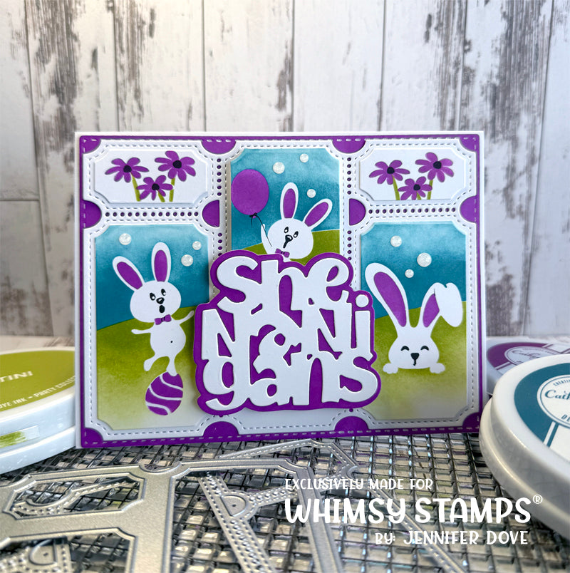 *NEW Terrific Tickets Bunnies Layering Stencil - Whimsy Stamps