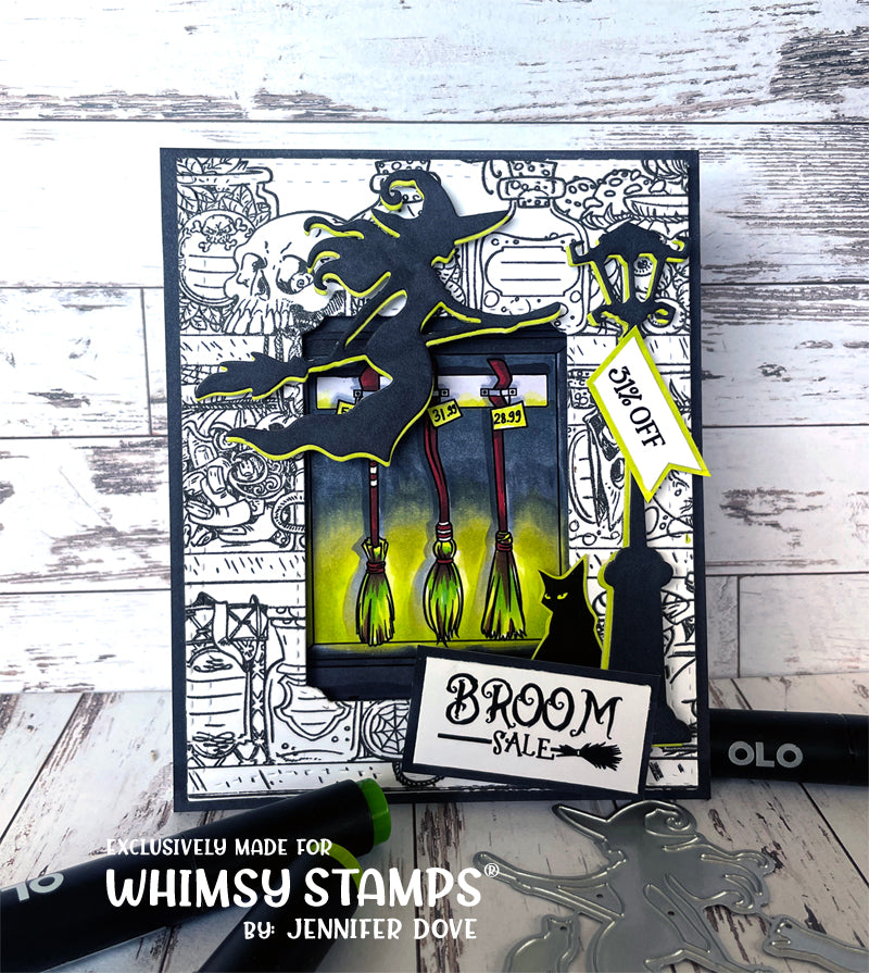 *NEW Witch Broom Sale Clear Stamps