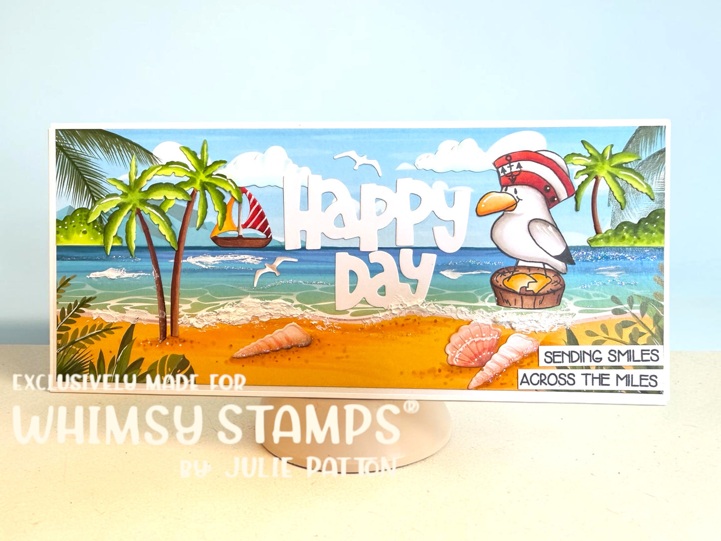 Slimline Paper Pack - Just Beachy - Whimsy Stamps