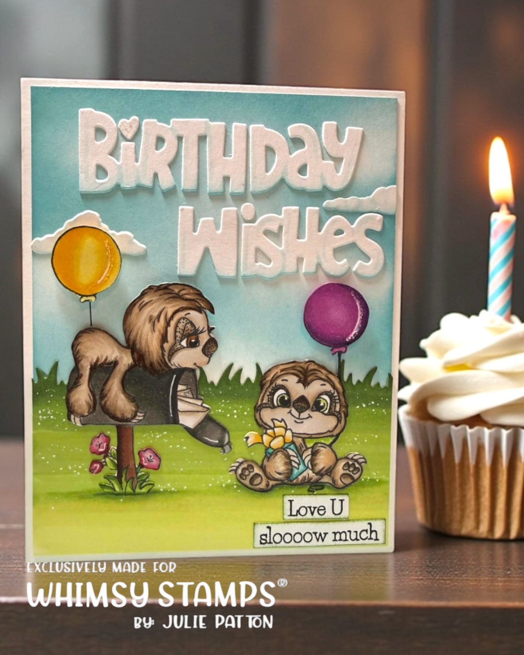 Sloth Moments Clear Stamps - Whimsy Stamps