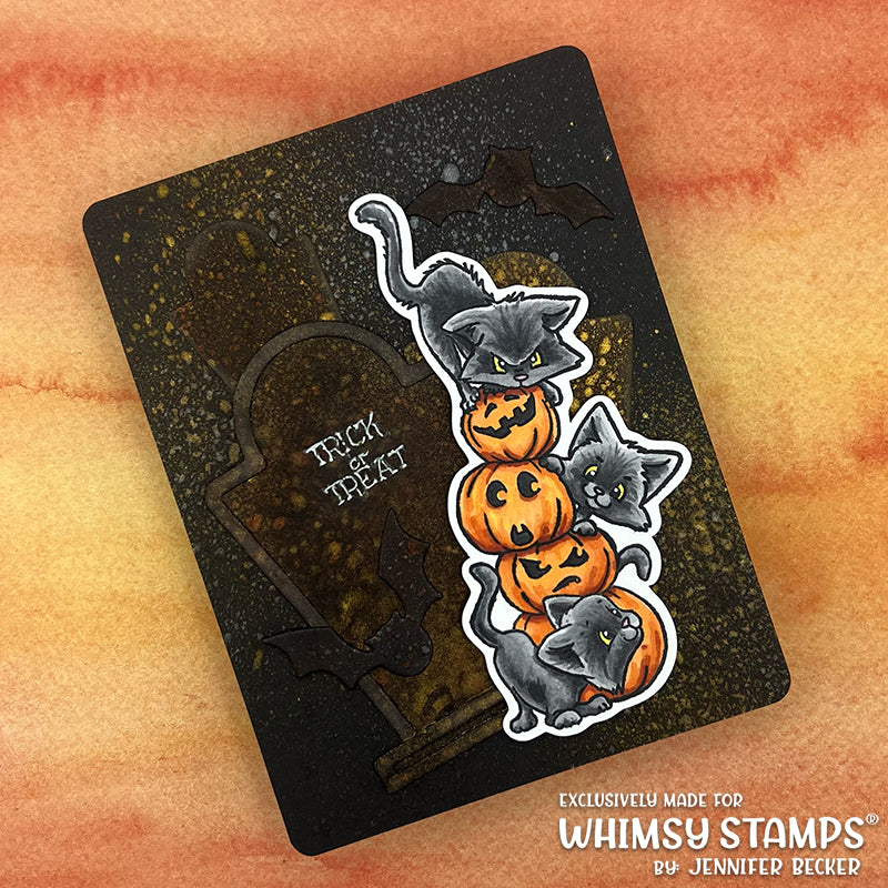 **NEW Cat-O-Lanterns Clear Stamps - Whimsy Stamps