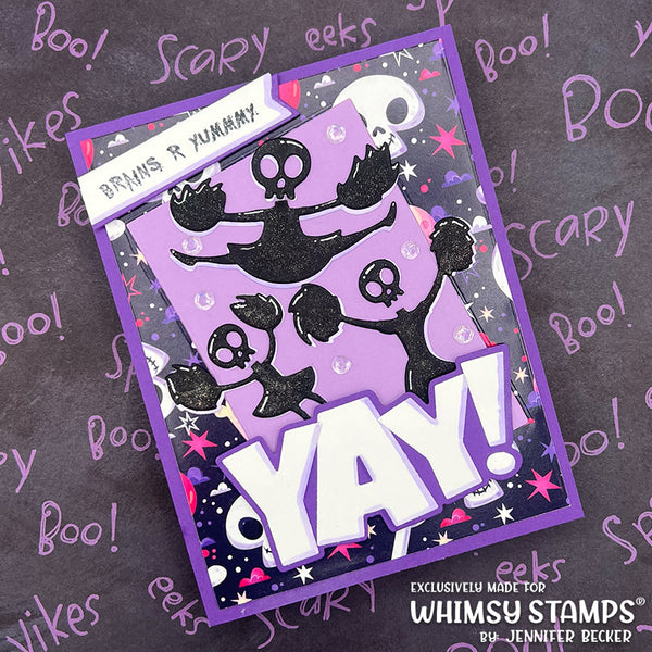 *NEW Yay Word and Shadow Die Set - Whimsy Stamps