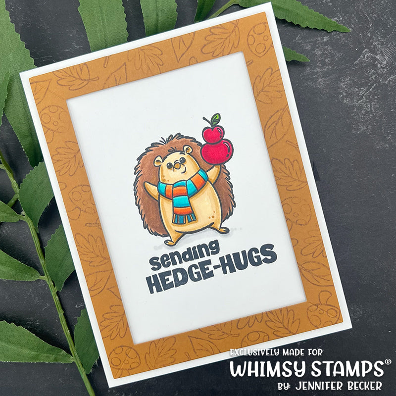 **NEW Fall Hedgehogs Clear Stamps - Whimsy Stamps