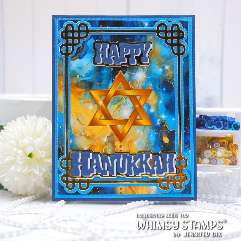 *NEW Happy Hanukkah Die Set - Whimsy Stamps