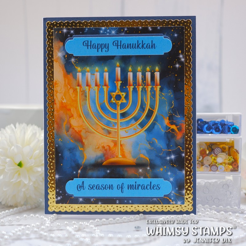 *NEW Quick Card Fronts - Hanukkah - Whimsy Stamps