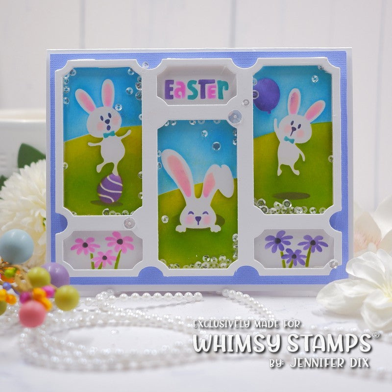 *NEW Terrific Tickets Bunnies Layering Stencil - Whimsy Stamps