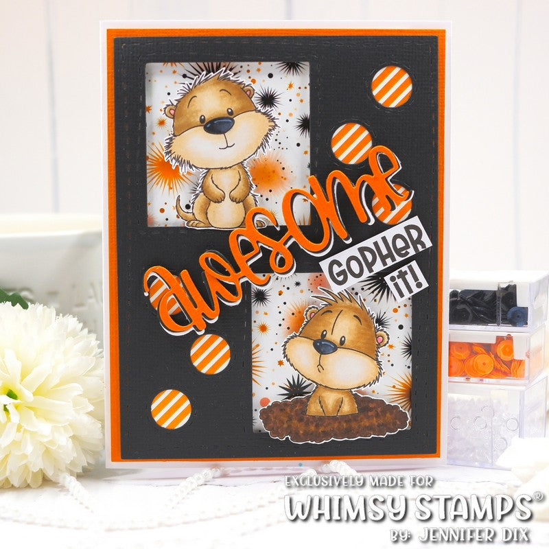 Gopher It! Clear Stamps - Whimsy Stamps