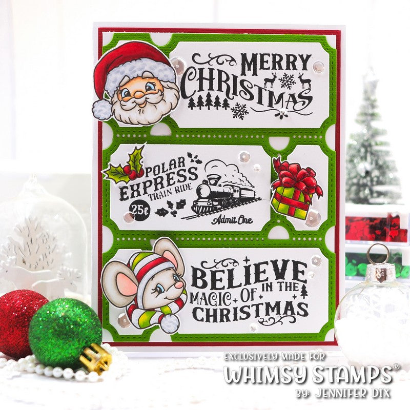 *NEW Terrific Tickets Believe Clear Stamps - Whimsy Stamps