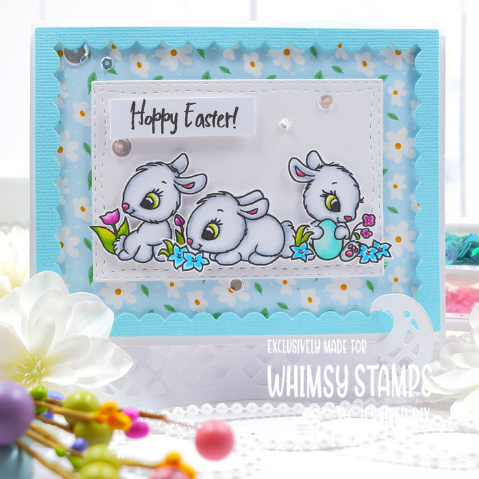 Inverted Scallops Rectangle Die Set - Whimsy Stamps