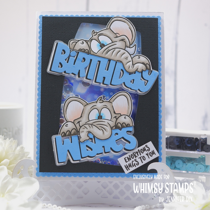 Elephantastic Clear Stamps - Whimsy Stamps