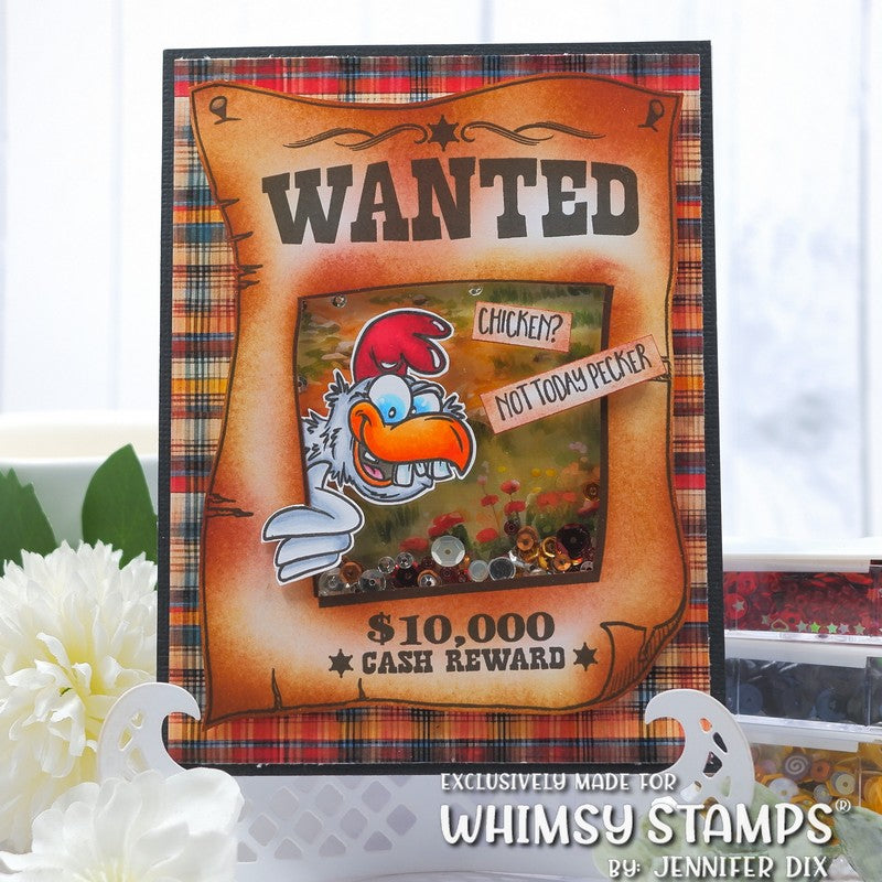 Rowdy Rooster Clear Stamps - Whimsy Stamps