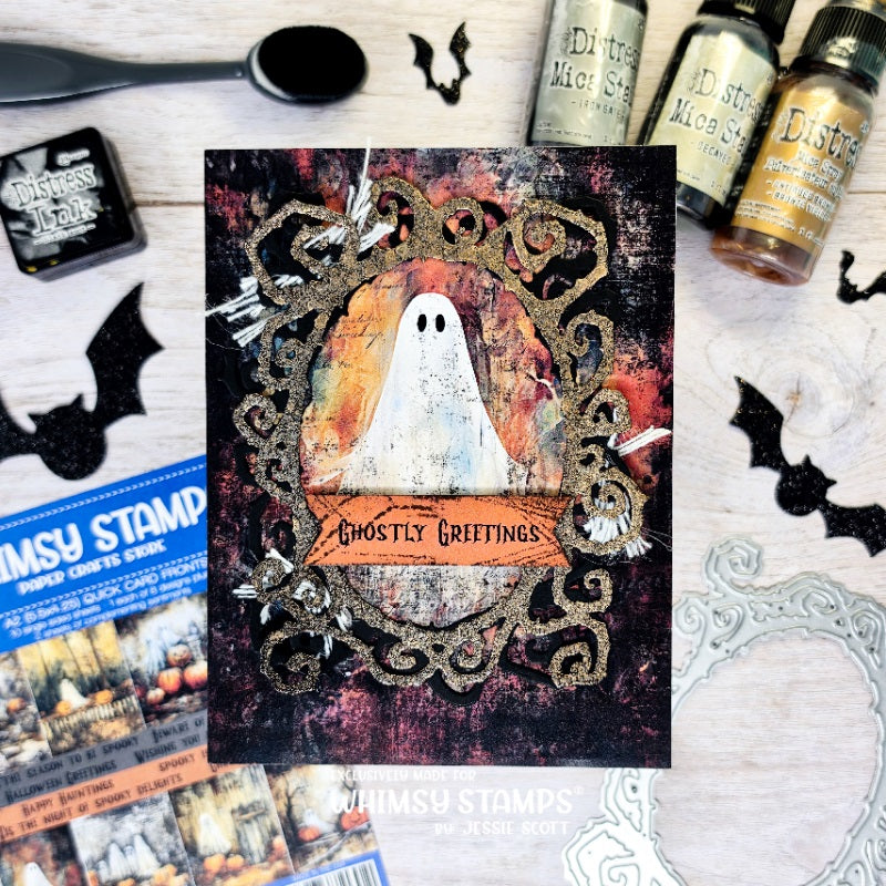 Quick Card Fronts - Grunge Ghosts