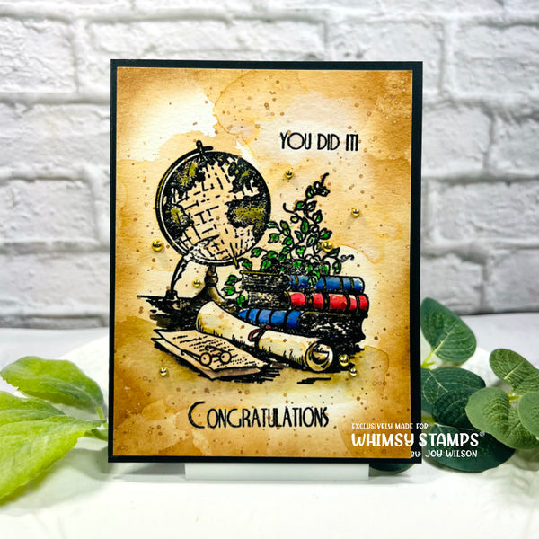 Graduation Clear Stamps - Whimsy Stamps