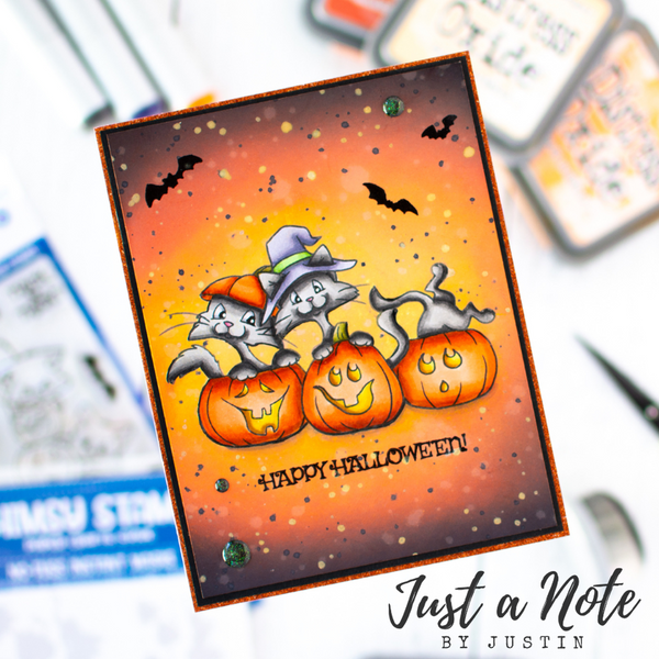 **NEW Cat O Lanterns - NoFuss Masks - Whimsy Stamps