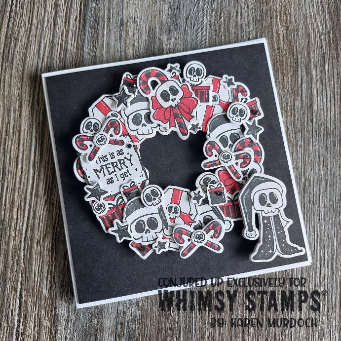 Season's Creepings Outlines Die Set - Whimsy Stamps