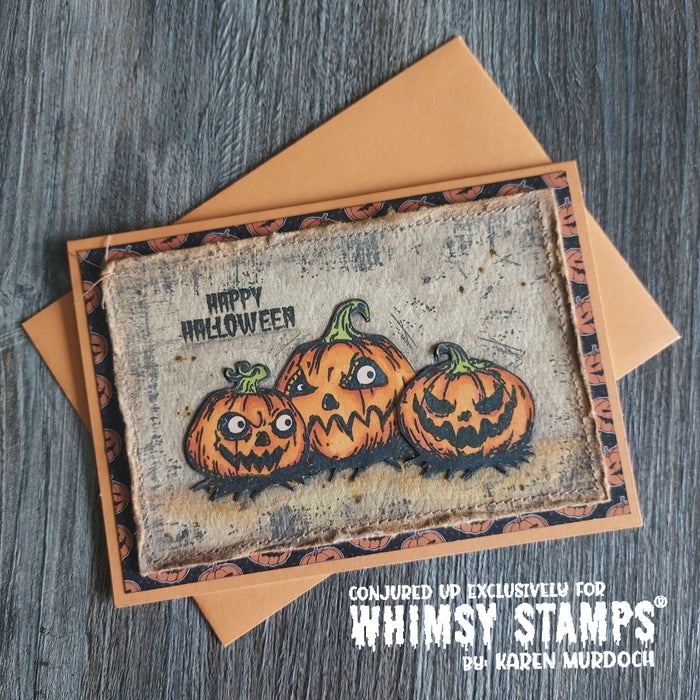 Grumpin Punkins Clear Stamps - Whimsy Stamps