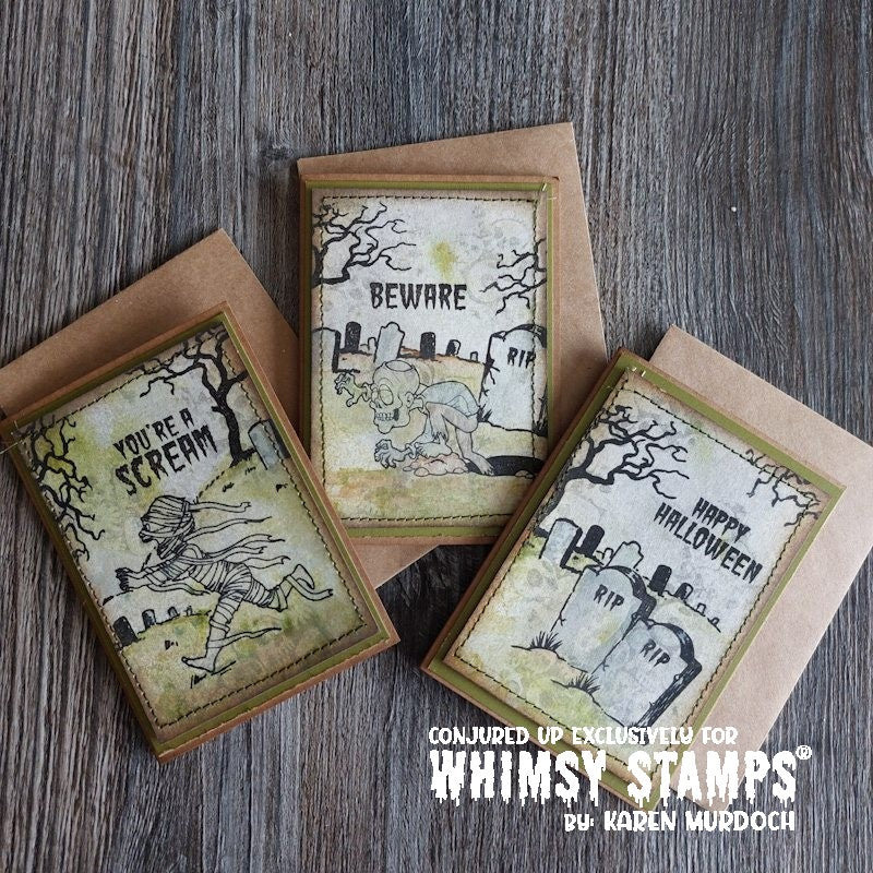 Halloween Scream Clear Stamps - Whimsy Stamps