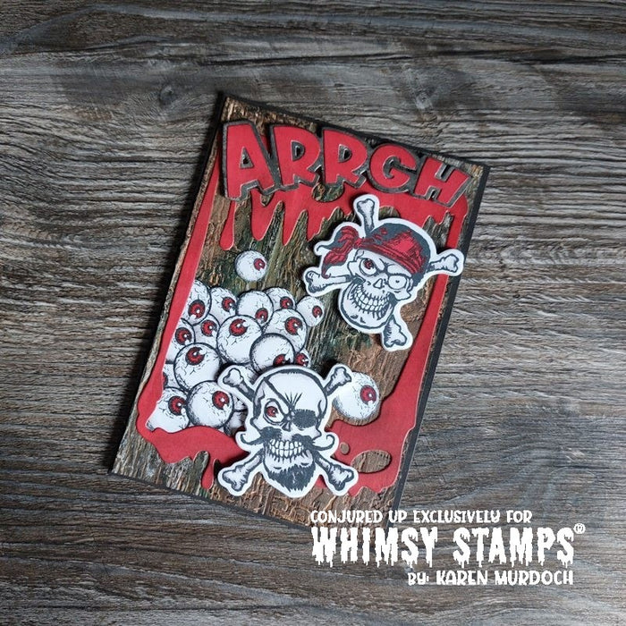 Arrgh Word and Shadow Die Set - Whimsy Stamps
