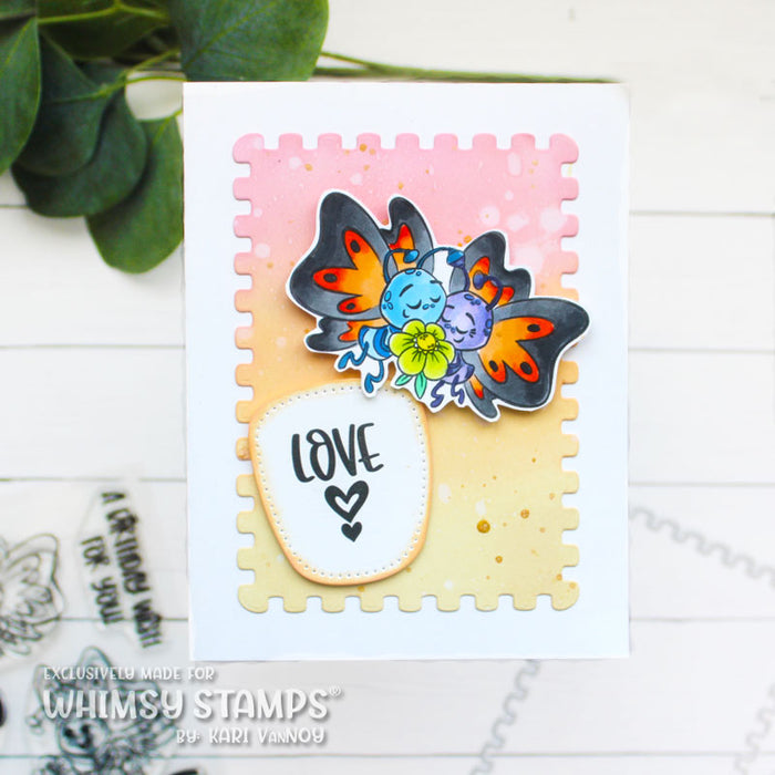 *NEW Butterfly Wishes Clear Stamps - Whimsy Stamps