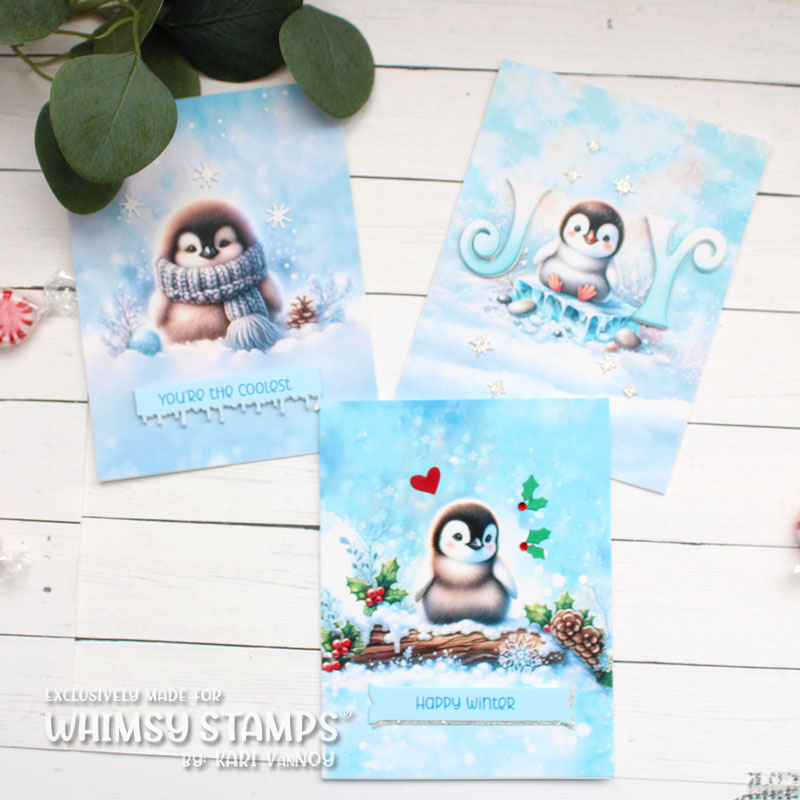 *NEW Quick Card Fronts - Chilly Penguins